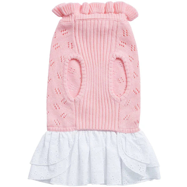 Pink | Dog Sweater Dress