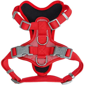 Red | Reflective Mesh Padded No Pull Dog Harness Vest