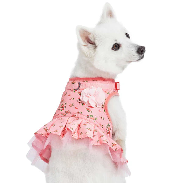 Rose Baby Pink | Made Well Floral Dog Dress Harness