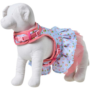 Pastel Blue | Made Well Floral Dog Dress Harness