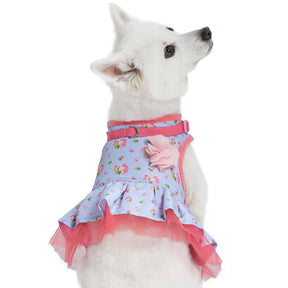 Pastel Blue | Made Well Floral Dog Dress Harness