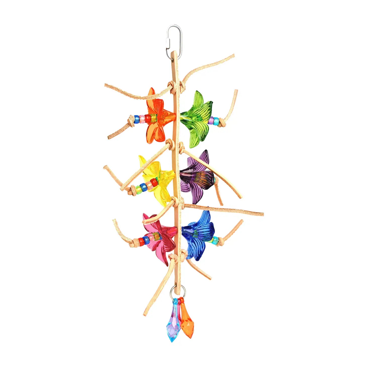 YAY Novelty - Bird Toy Swirly Bouquet Naturaraffia - small & Medium birds