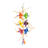 YAY Novelty - Bird Toy Swirly Bouquet Naturaraffia - small & Medium birds