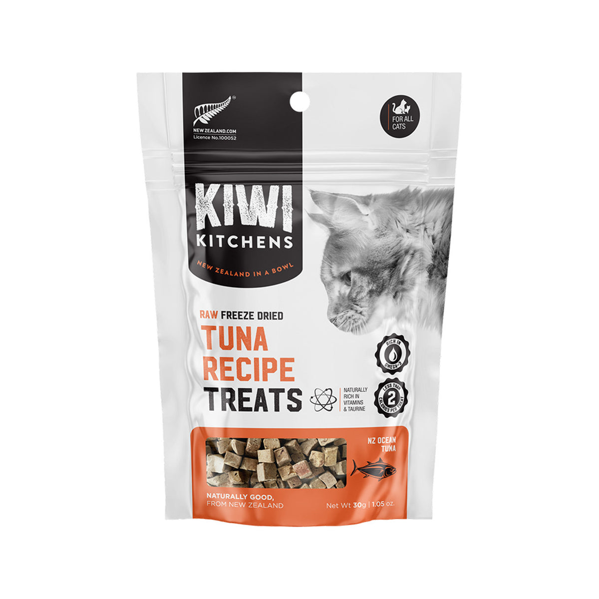 Cat Tuna Recipe Treats W/Organ Meat Grass Fed Raw Freeze Dried