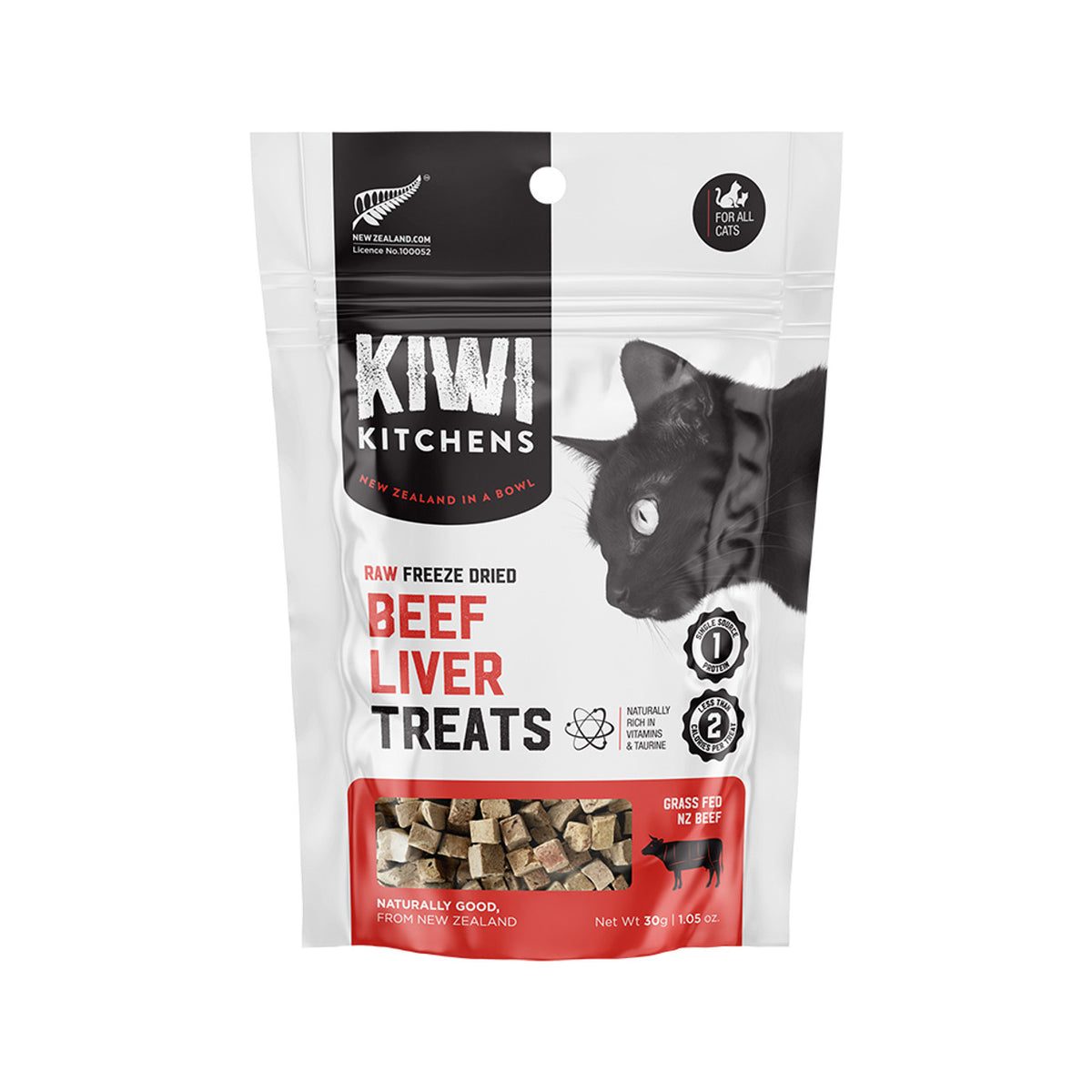 Cat Beef Liver Treats Grass Fed Raw Freeze Dried