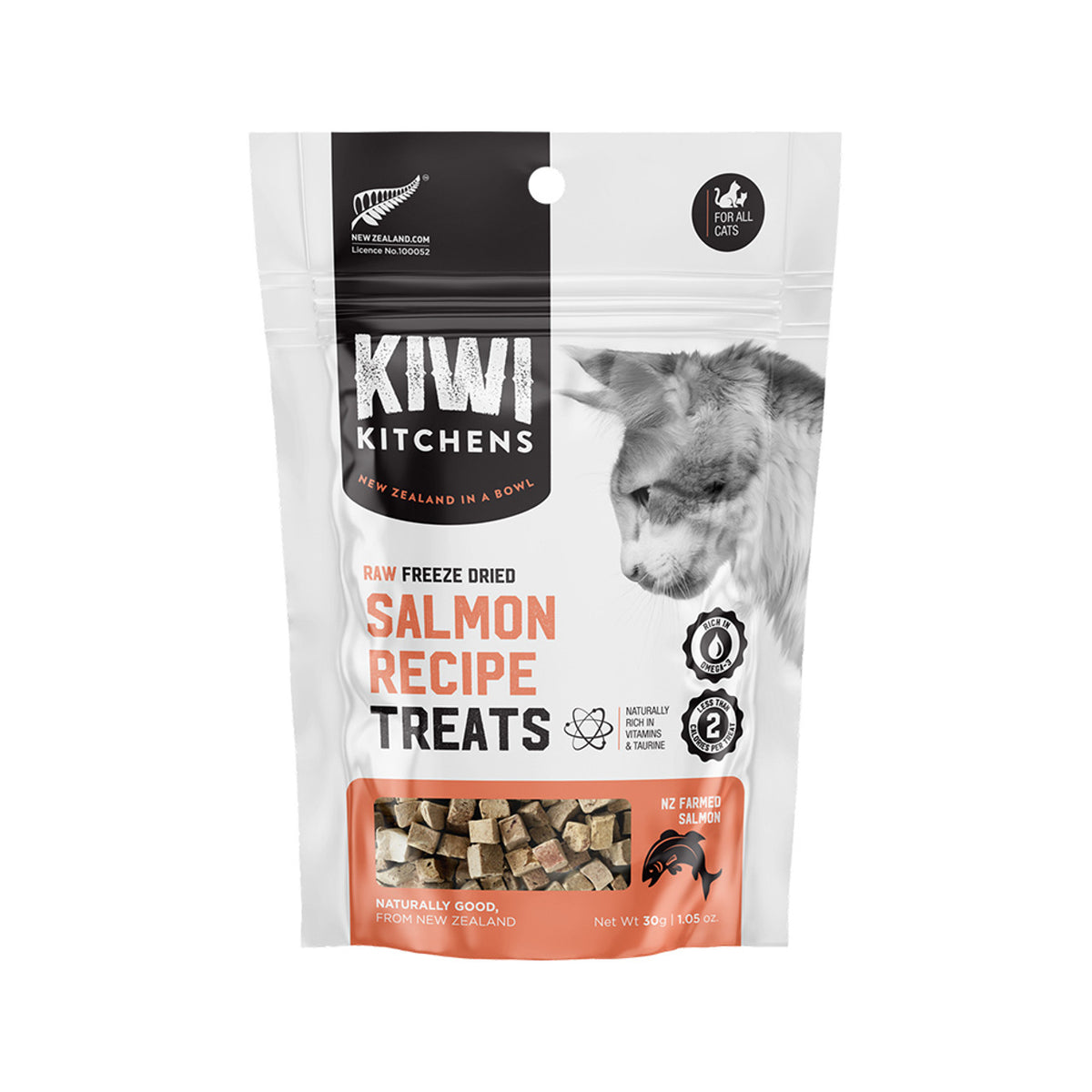 Cat Salmon Recipe Treats NZ Farm Raised Raw Freeze Dried