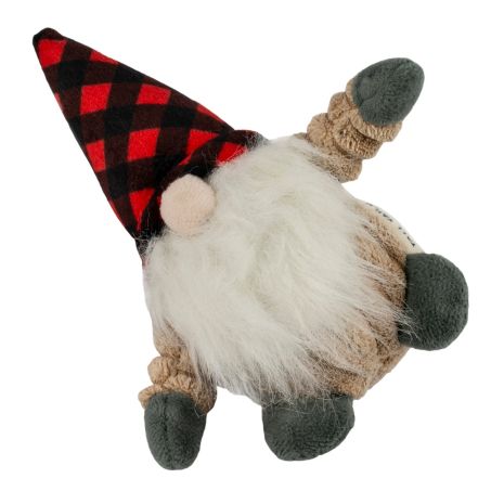 Tall Tails - Gnome Plush With Red & Black Hunter's Plaid Hat