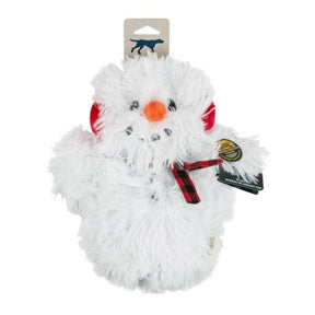 Tall Tails Fluffy Snowman Dog Toy