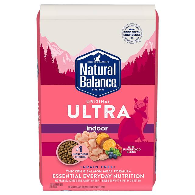 Natural Balance, Original Ultra - All Cat Breeds, All Life Stages Chicken Meal & Salmon Meal Formula Dry Cat Food