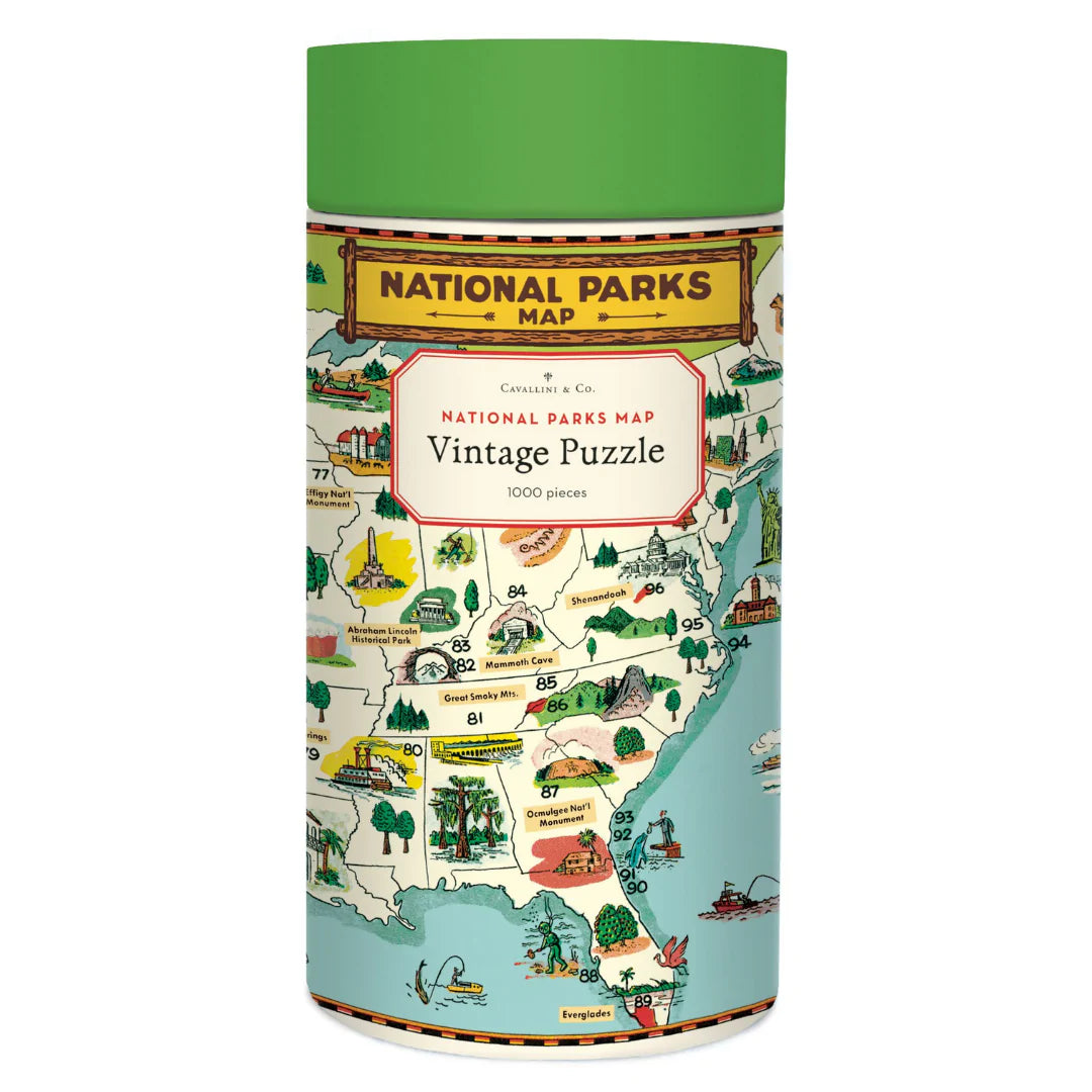 Cavallini & Co. - Puzzle National Parks Map