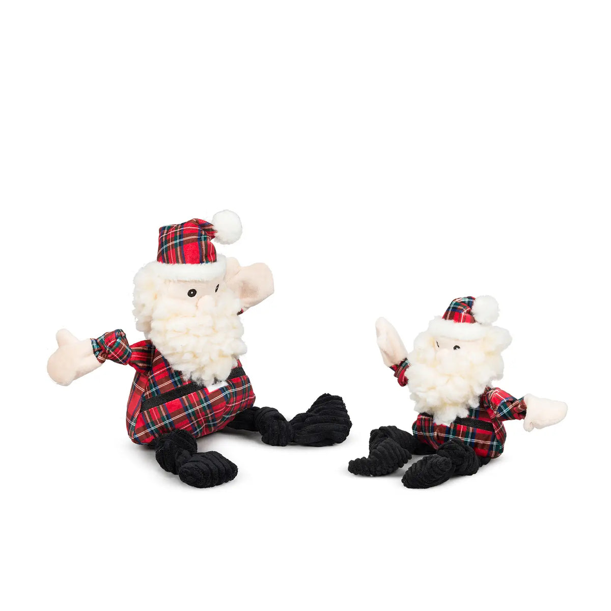 Santa HuggleFleece & Tartan Plaid Knottie