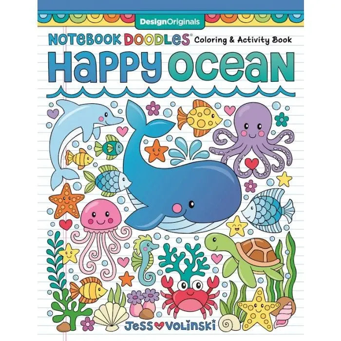 Coloring Book - Notebook Doodle Happy Ocean