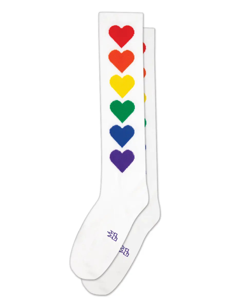 Gumball Poodle - Socks Rainbow Hearts