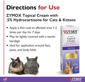 Pet Kings -  Zymox Enzymatic Topical Cream Cats 0.5% Hydrocortisone