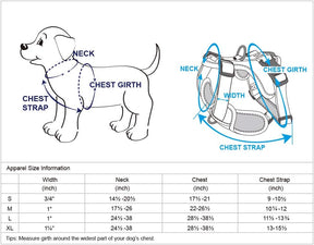 Grey | Reflective Mesh Padded No Pull Dog Harness Vest