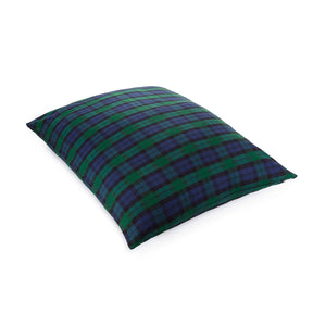 Dog Bed Black Watch Plaid Flannel