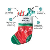 Petshop by Fringe Studio - Hide & Seek Toy Merry Woofmas Stocking & 2 Bones Dog Toy