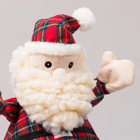 Santa HuggleFleece & Tartan Plaid Knottie