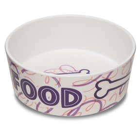 Food & Water Bowl Bones & Swirls