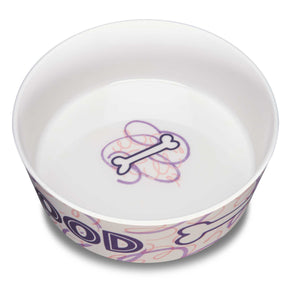 Food & Water Bowl Bones & Swirls