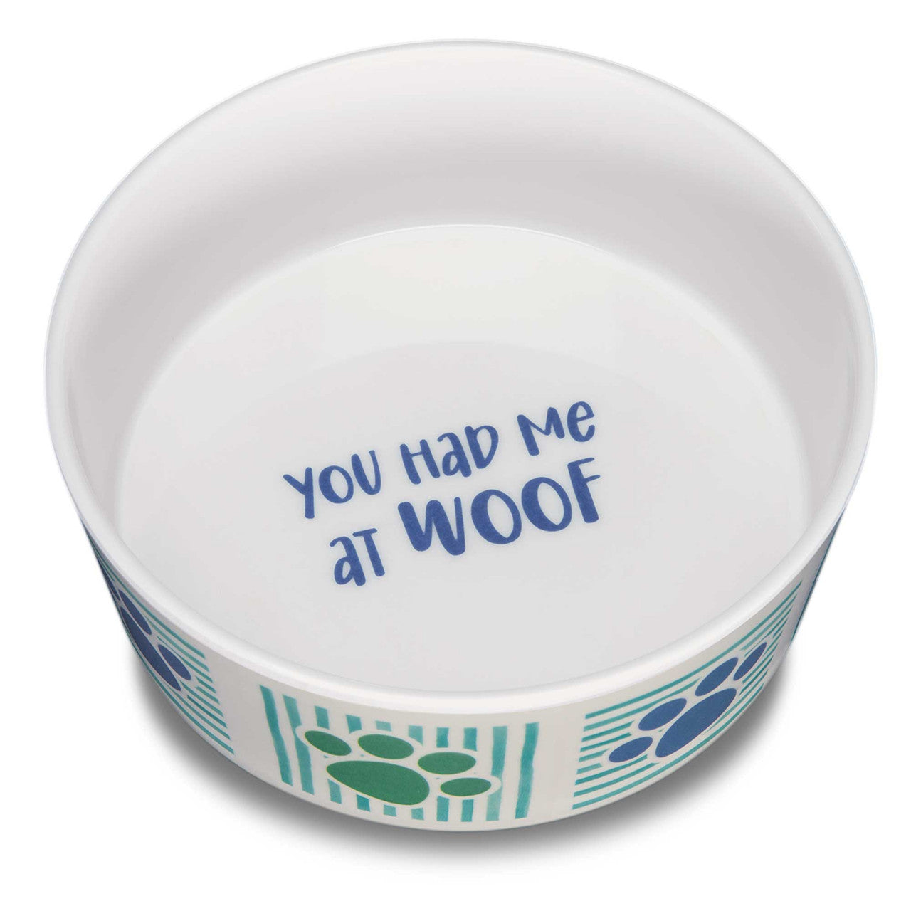 You Had Me At Woof Bowl Striped