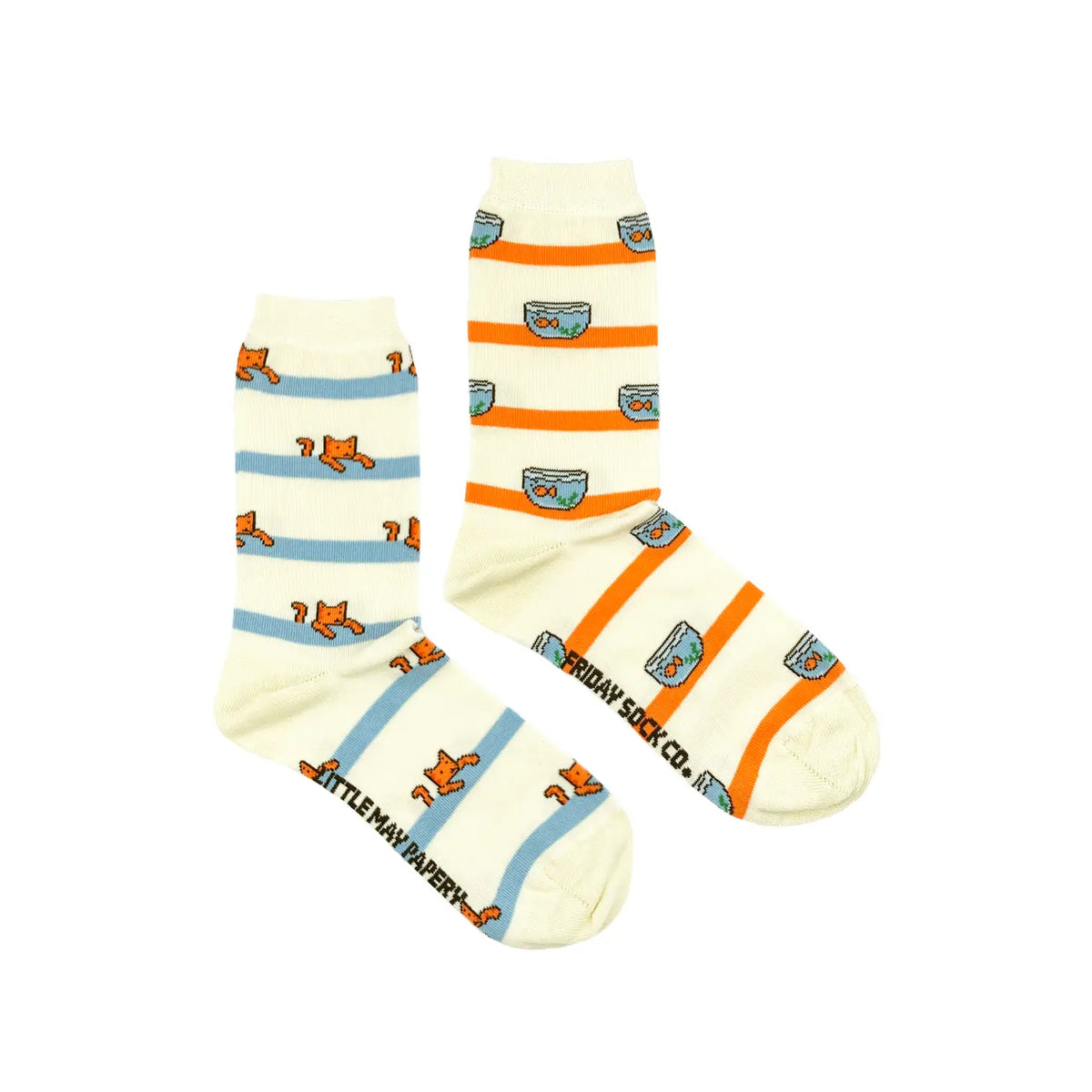 Friday Sock Co. - Women's Socks Cat & Fishbowl