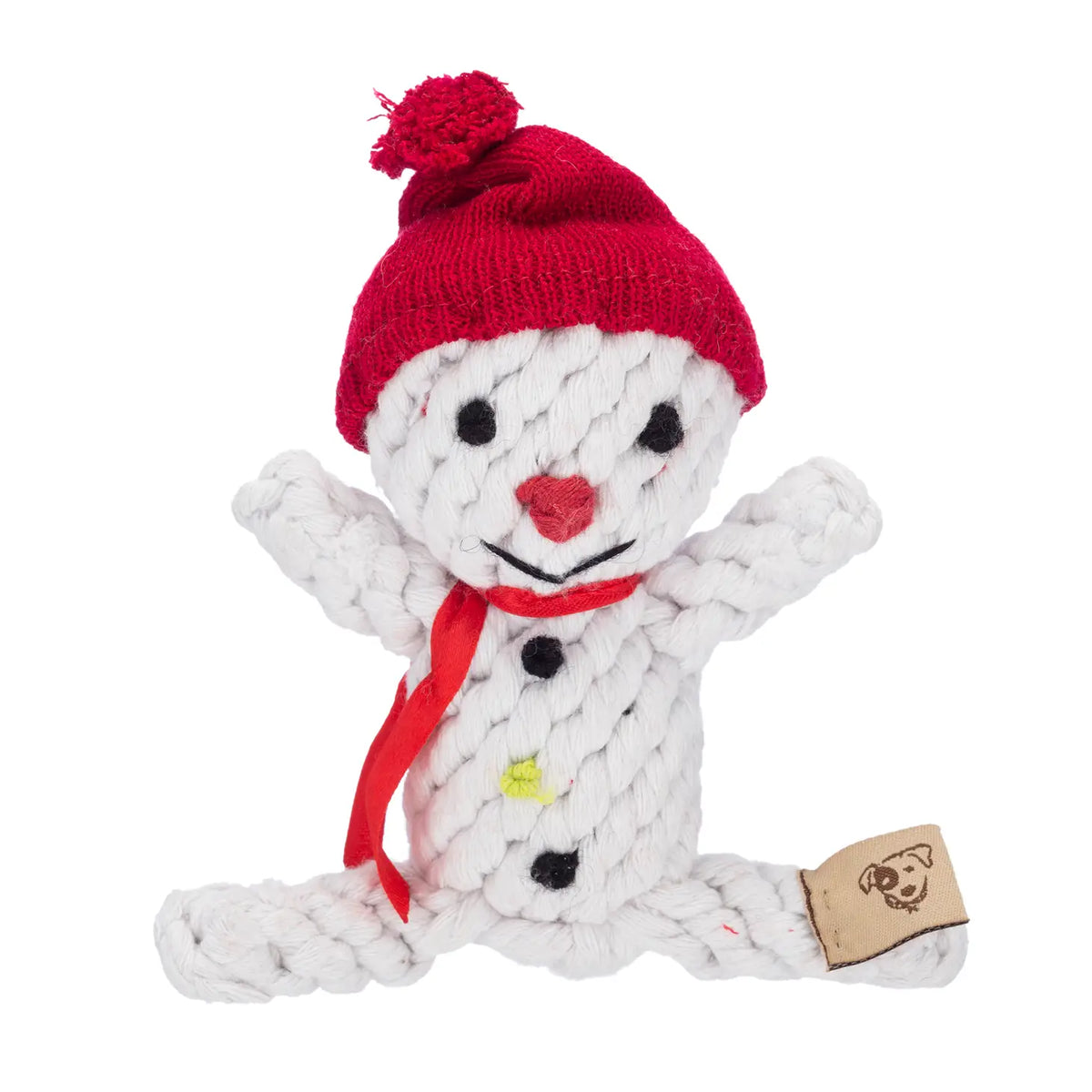 Jax & Bones Dog Toy Snowman Rope 6"