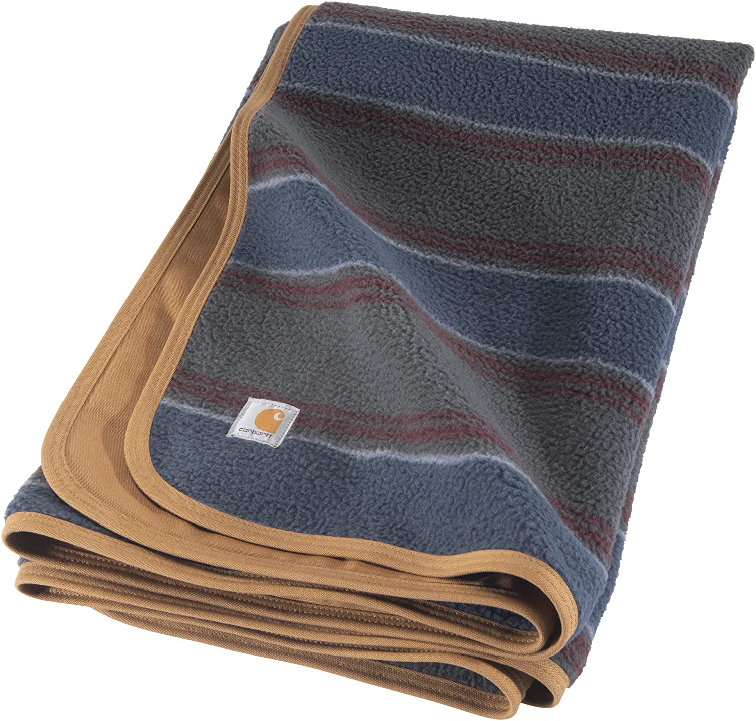 Sherpa-Lined Throw Blanket