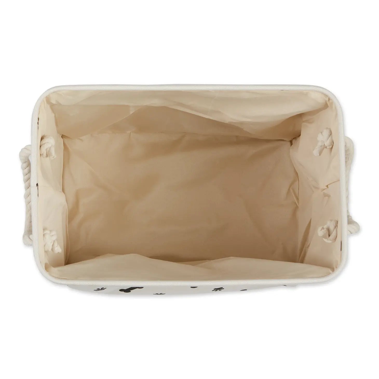 Pet Bin Paw & Bone Polyester Rectangular