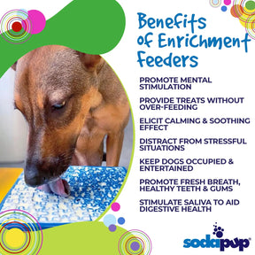 Enrichment Dog Lick Mat - Jigsaw Design