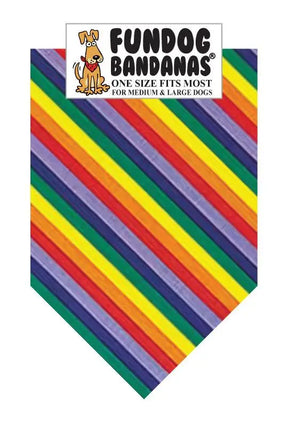 Dog Bandana Rainbow Stripes