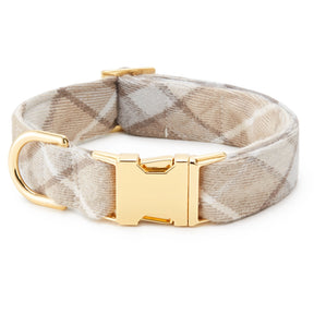 Dog Collar Andover Plaid Greys