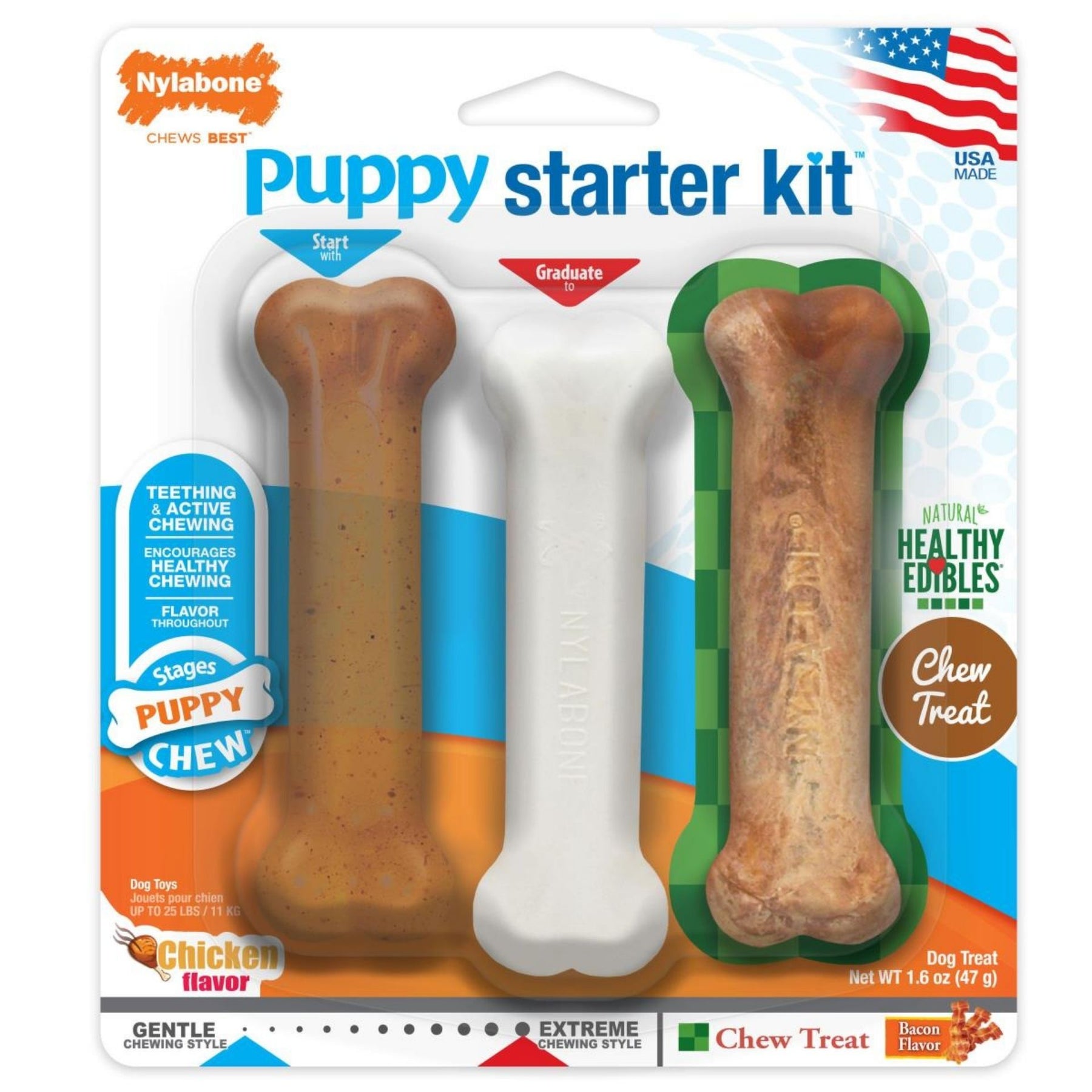 Nylabone - Puppy Starter Bone Kit-Southern Agriculture