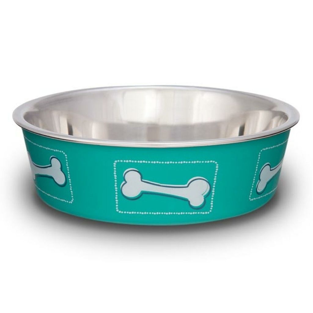 Loving Pets - Bella Bowl SSteel Non Skid Aqua Sea-Southern Agriculture