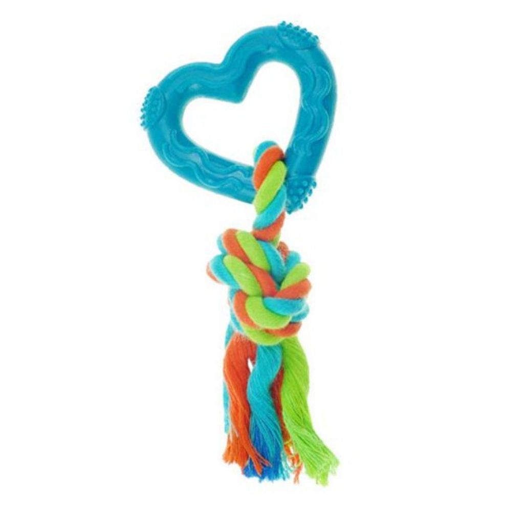 Rope TPR Heart W/ Multi Color Rope