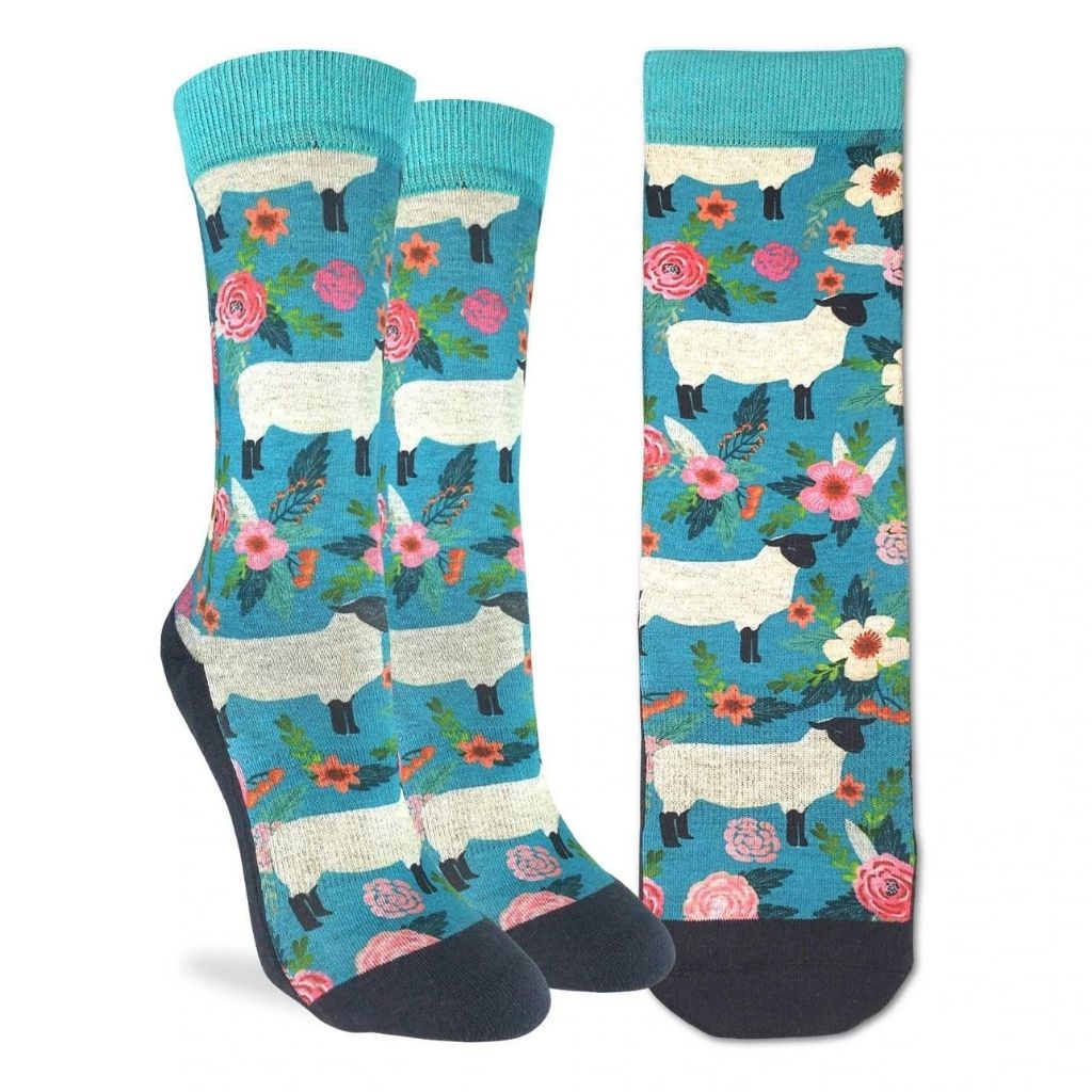 Good Luck Sock - Women's Floral Sheep