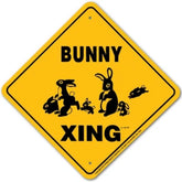 Bunny X-ing Sign