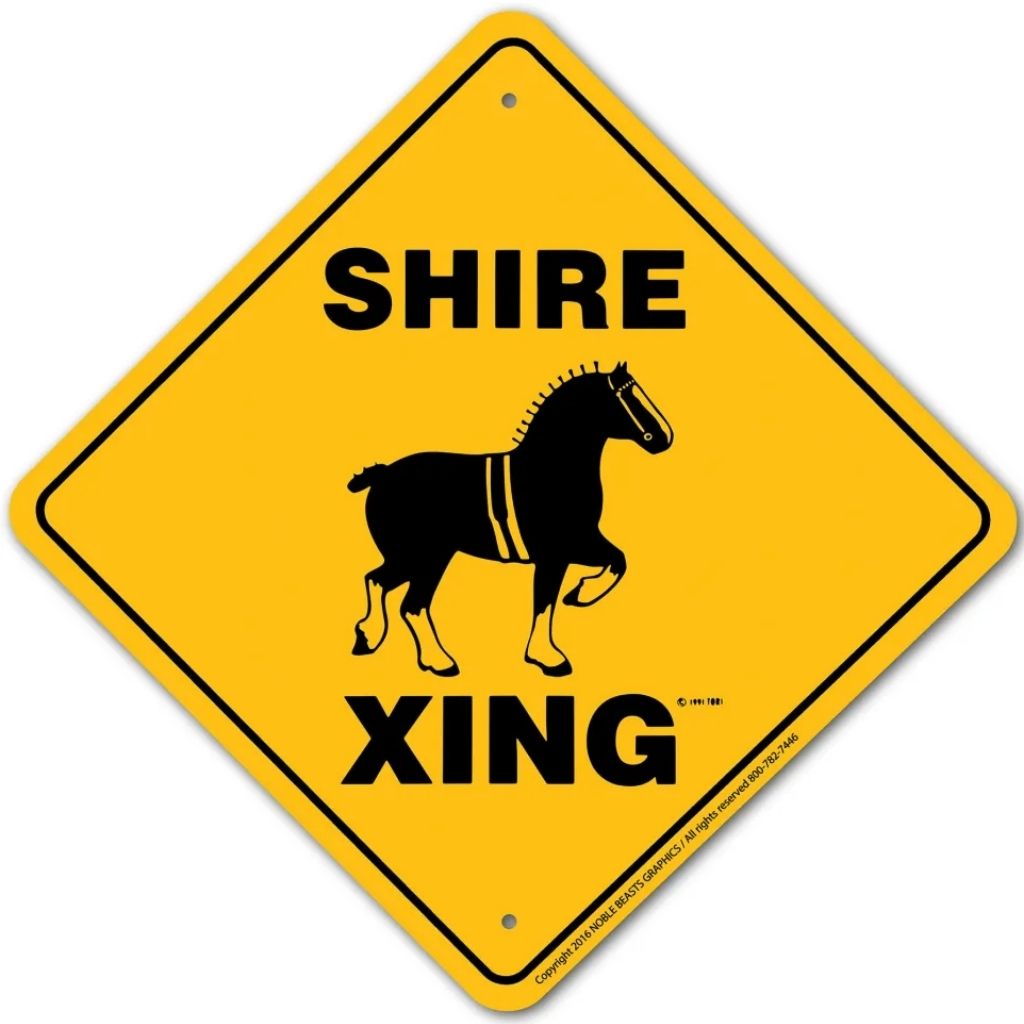 Shire X-ing Sign