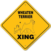 Wheaten Terrier X-ing Sign