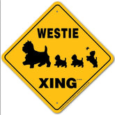 Westie X-ing Sign