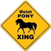 Welsh Pony X-ing Sign