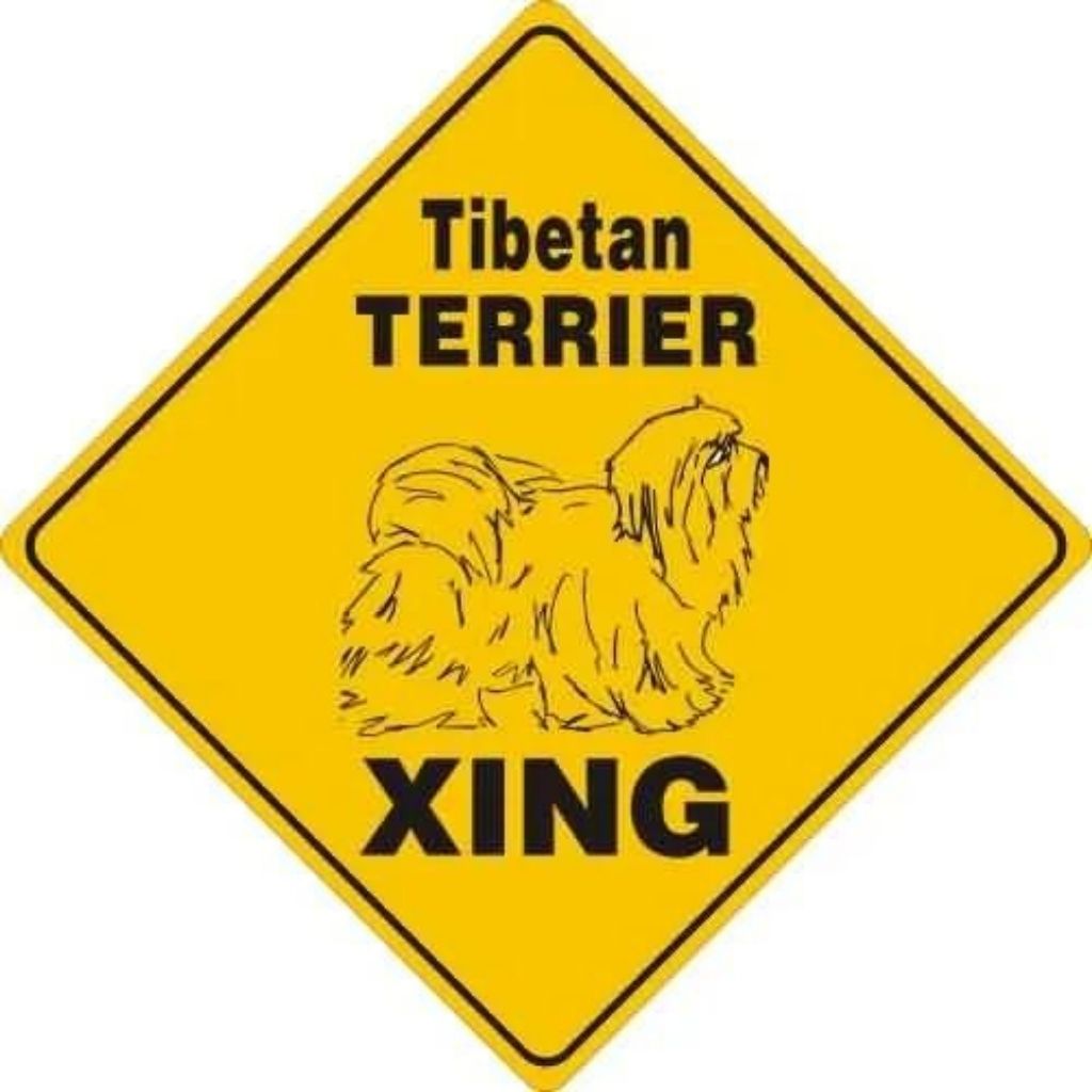 Tibetian Terrier X-ing Sign