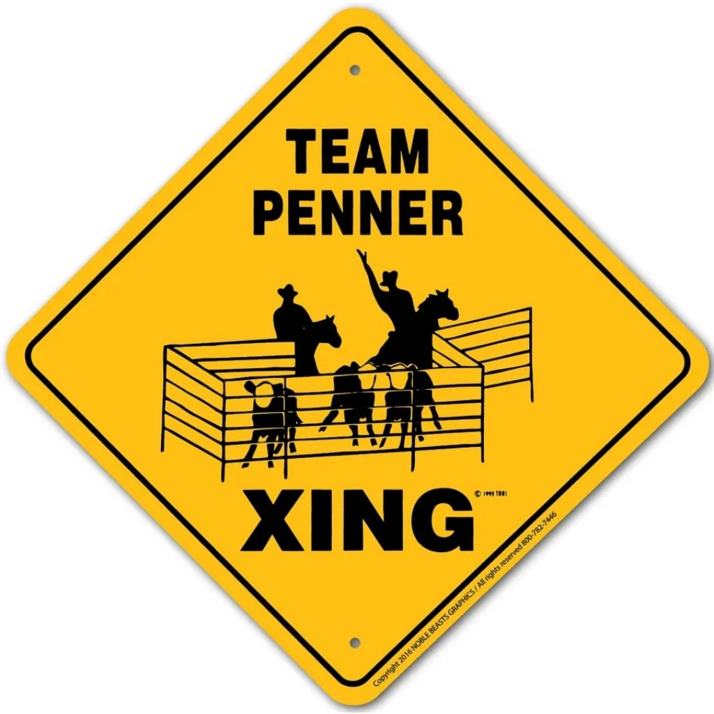 Team Penner X-ing Sign