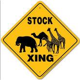 Stock Exotic X-ing Sign