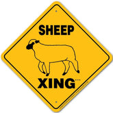 Sheep (Black face) X-ing Sign