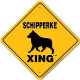 Schipperke X-ing Sign