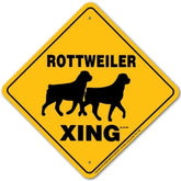 Rottweiler X-ing Sign