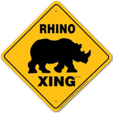 Rhino X-ing Sign