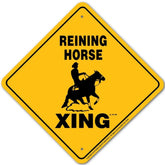 Reining Horse X-ing Sign