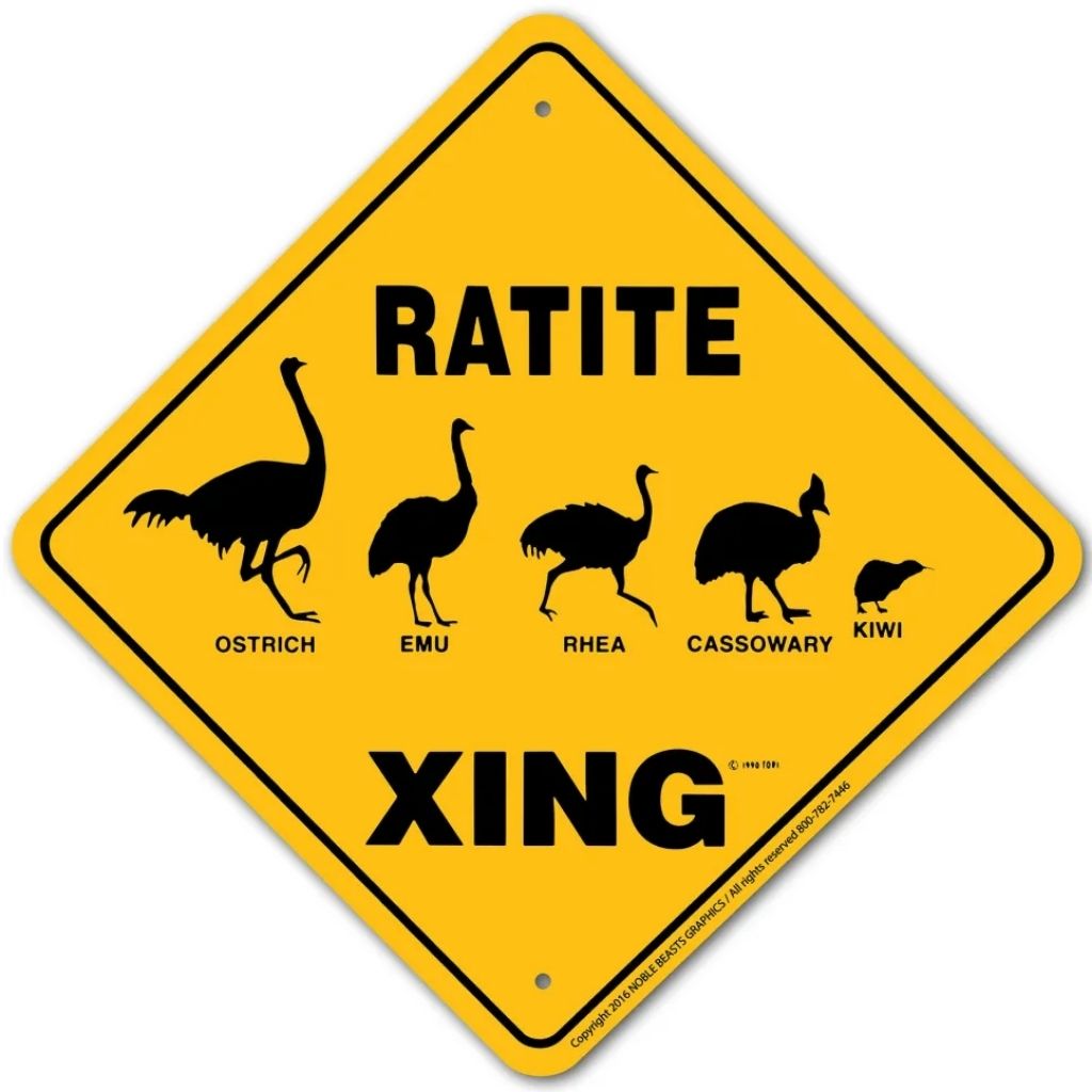 Ratite X-ing Sign